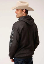 Load image into Gallery viewer, Stetson Heather Logo "EST. 1865" (Grey) - Men's Hoodie Sweatshirt