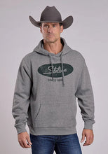 Load image into Gallery viewer, Stetson Oval Logo (Grey) - Men's Hoodie Sweatshirt
