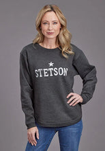 Load image into Gallery viewer, Stetson Star Logo (Grey) - Women's Hoodie Sweatshirt
