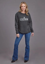 Load image into Gallery viewer, Stetson Star Logo (Grey) - Women's Hoodie Sweatshirt