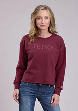 Load image into Gallery viewer, Stetson Maroon Logo (Red) - Women's Hoodie Sweatshirt