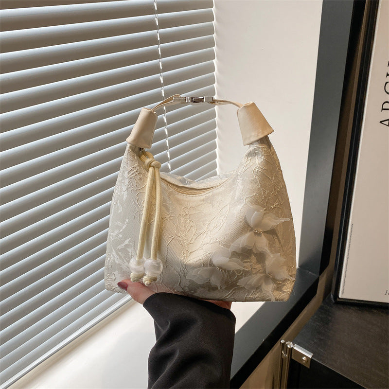 Women's Canvas Bucket Bag - Minimalist Crossbody Shoulder Bag with Adjustable Strap