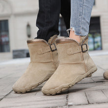 Load image into Gallery viewer, Women's Flat Ankle Boots | Non-Slip Suede Casual Buckle Boots | Sizes 35–46