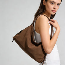 Load image into Gallery viewer, Vintage Suede Large Capacity Tote Bag for Women - Streetwear Style Shoulder Bag