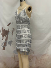 Load image into Gallery viewer, Women Clothing Summer Dress Sexy Sheath Sequined Tassel Nightclub Cami Dress