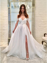 Load image into Gallery viewer, Summer Women Clothing Dress See through Sexy Trailing Pure White Deep V Plunge Dress