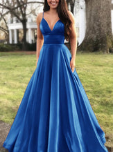 Load image into Gallery viewer, Summer Women Clothing Sexy V neck Dress Sling Solid Color Sleeveless Evening Dress