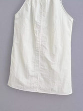 Load image into Gallery viewer, Summer Women Clothing Sexy Halter White Nylon Short Dress