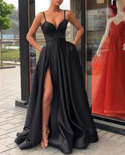 Load image into Gallery viewer, Satin Wedding Dress Spring Bridal Wedding Tube Top Slimming Simple Floor-Length Banquet Dress