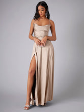 Load image into Gallery viewer, Women Clothing Sexy Slimming Slim Fit Backless Suspenders Waist Tight Formal Dress