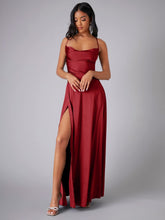 Load image into Gallery viewer, Women Clothing Sexy Slimming Slim Fit Backless Suspenders Waist Tight Formal Dress