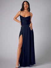 Load image into Gallery viewer, Women Clothing Sexy Slimming Slim Fit Backless Suspenders Waist Tight Formal Dress