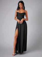 Load image into Gallery viewer, Women Clothing Sexy Slimming Slim Fit Backless Suspenders Waist Tight Formal Dress