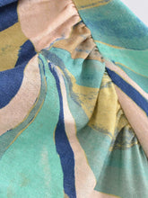Load image into Gallery viewer, Summer Women Clothing Linen Blended Printed Midi Dress Dress