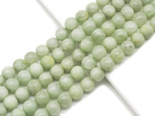 Load image into Gallery viewer, Genuine Quality Green Spodum Round Smooth Beads, 14mm, Sku#U1343