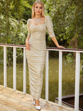 Load image into Gallery viewer, Women Clothing Off Shoulder Slim Hip Wrapped Dress Backless Dress