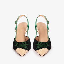 Load image into Gallery viewer, The Bali Green Leather Slingback Women Sandal