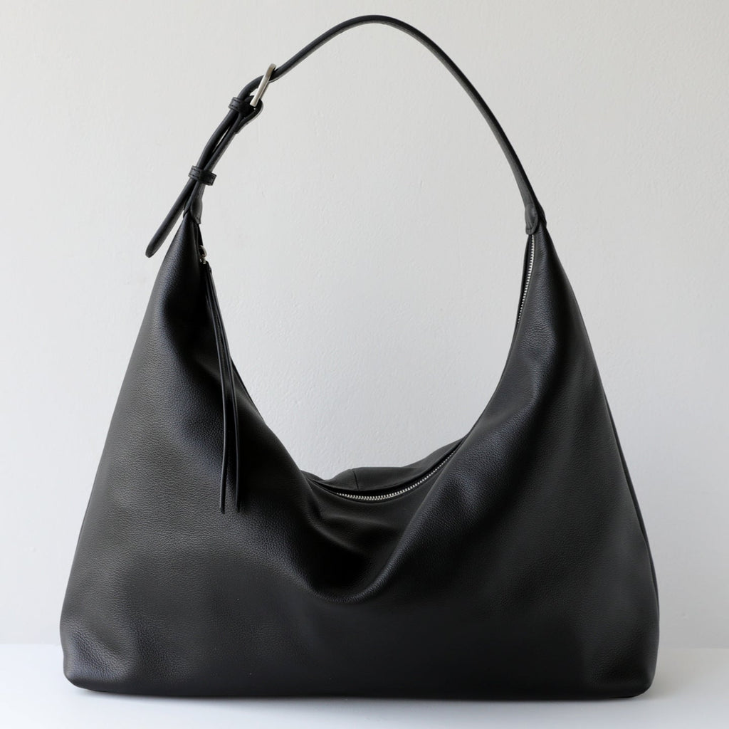Women's Genuine Leather Tote Shoulder Bag – Commuter Handbag with Zipper Pockets
