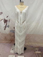 Load image into Gallery viewer, Women V Neck Sleeveless Dress Slim Fit Maxi Dress