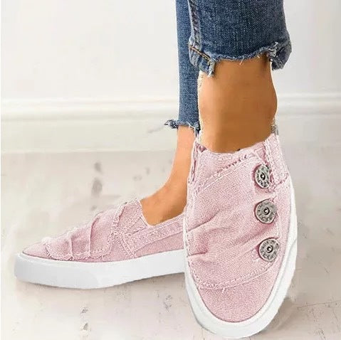 Women's Casual Lace-Up Sneakers | Breathable Lightweight Everyday Shoes