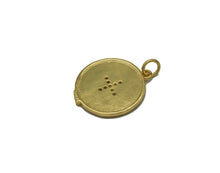 Load image into Gallery viewer, CZ North Star On Round Coin Charm, Sku#F1480