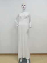 Load image into Gallery viewer, Autumn Women Clothing Off Shoulder Lace Long Sleeve Dress Mop Wedding Dress