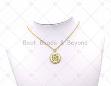 Load image into Gallery viewer, CZ Hollow Out Leopard/Tiger Head Charm, Sku#LK572