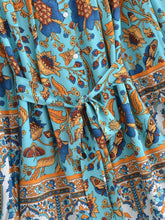 Load image into Gallery viewer, Winter Graceful Fashionable round Neck Long Sleeve Belt Printed Shirt Dress for Women
