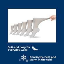Load image into Gallery viewer, Women's Cotton Diabetic Crew Socks (Assorted)