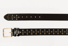 Load image into Gallery viewer, The Vicino Black Leather Belt