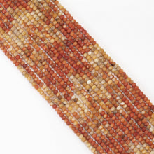 Load image into Gallery viewer, 2x3mm Genuine Coral Faceted Rondelle Beads, Sku#U1702