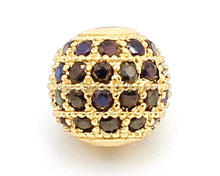 Load image into Gallery viewer, 6mm/8mm/10mm Black CZ Micro Pave Ball Beads, sku#G307