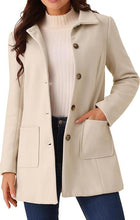 Load image into Gallery viewer, Double-breasted Long-sleeve Lapel Wool-lined Casual Coat