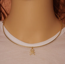 Load image into Gallery viewer, Gold Silver Choker Necklace, Sku#B230