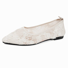 Load image into Gallery viewer, Women's Floral Pointed-Toe Flat Loafers - Slip-On Casual Shoes