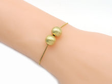 Load image into Gallery viewer, Brushed Gold Round Ball Spacer Beads, Sku#B339