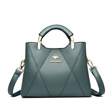 Load image into Gallery viewer, Women's High-Capacity Tote Bag &amp; Shoulder Bag – PU Leather Plaid Crossbody Handbag