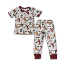 Load image into Gallery viewer, Boy Horse Print Short Sleeve Outfits
