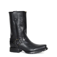 Load image into Gallery viewer, Stetson Heritage Harness (Black) - Men's Biker Boot