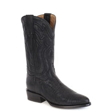 Load image into Gallery viewer, Stetson Wayne (Black) - Men's Lizard Cowboy Boot