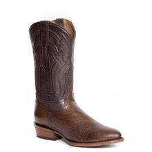 Load image into Gallery viewer, Stetson Wyatt (Brown) - Men's Ostrich Cowboy Boot