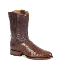 Load image into Gallery viewer, Stetson Austin (Brown) - Men's Ostrich Cowboy Boot