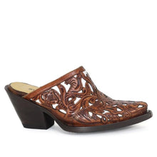 Load image into Gallery viewer, Stetson Mia (Brown) - Women's Leather Cowgirl Mule