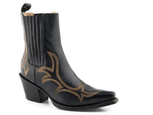 Load image into Gallery viewer, Stetson Greta (Black) - Women's Leather Cowgirl Boot