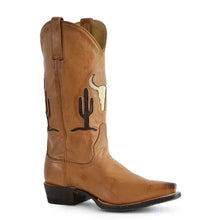 Load image into Gallery viewer, Stetson Tucson (Tan) - Women's Leather Cowgirl Boot