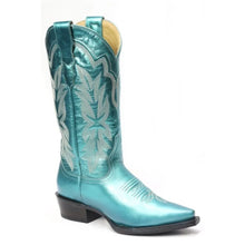 Load image into Gallery viewer, Stetson Jolene (Blue) - Women's Leather Cowgirl Boot