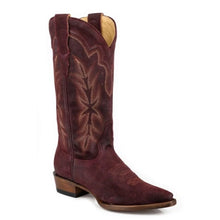 Load image into Gallery viewer, Stetson Casey (Wine) - Women's Suede Leather Cowgirl Boot