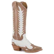 Load image into Gallery viewer, Stetson Beth (Tan) - Women's Suede Leather Cowgirl Boot