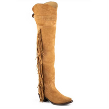 Load image into Gallery viewer, Stetson Glam (Tan) - Women's Suede Leather Cowgirl Boot