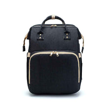 Load image into Gallery viewer, 3-in-1 Convertible Baby Diaper Backpack with Foldable Travel Crib &amp; USB Charging Port